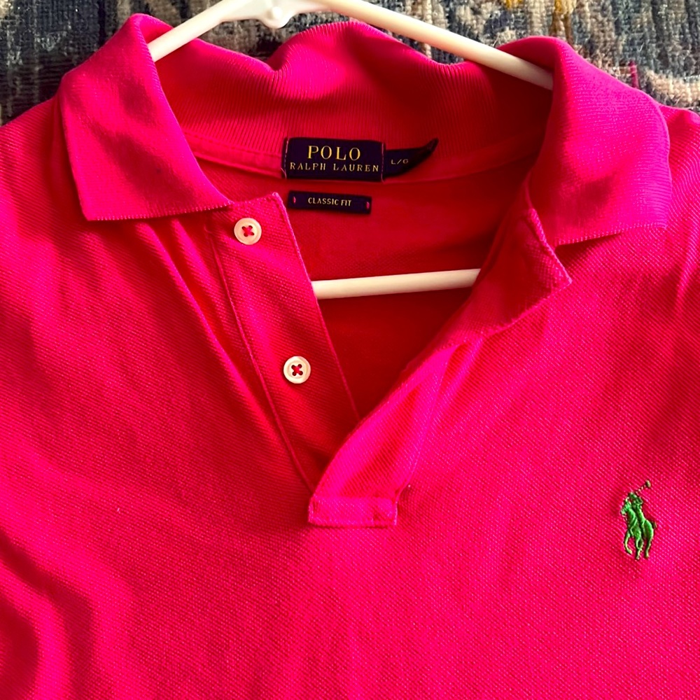 Polo classic magenta shirt